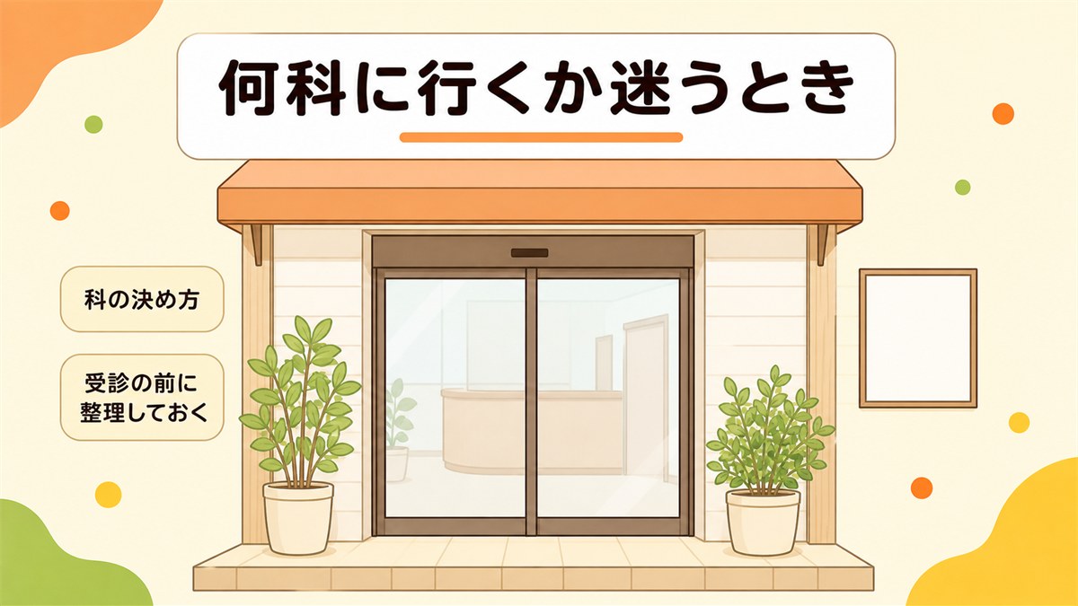 微熱で何科に行くか迷うときに確かめること