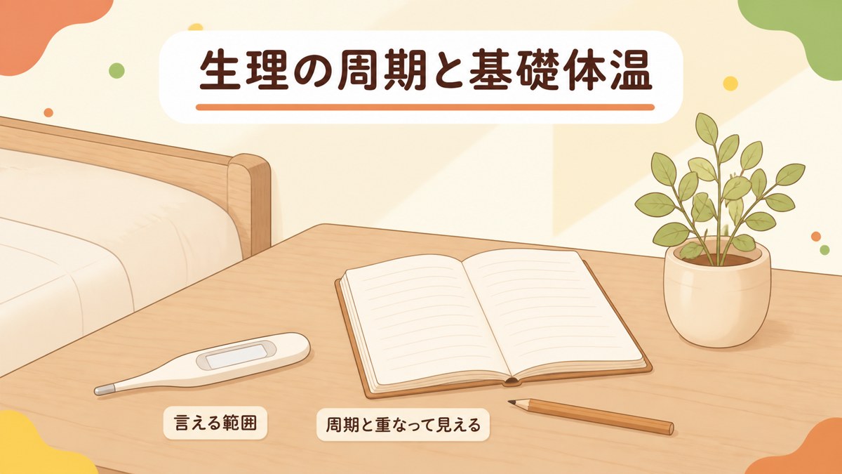 生理の周期で基礎体温が変わる女性の微熱