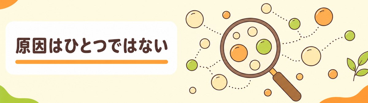 原因はひとつではない