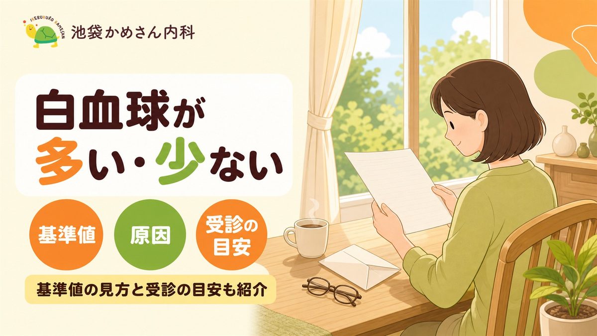 白血球が多い・少ないと言われた 基準値を外れたら異常？