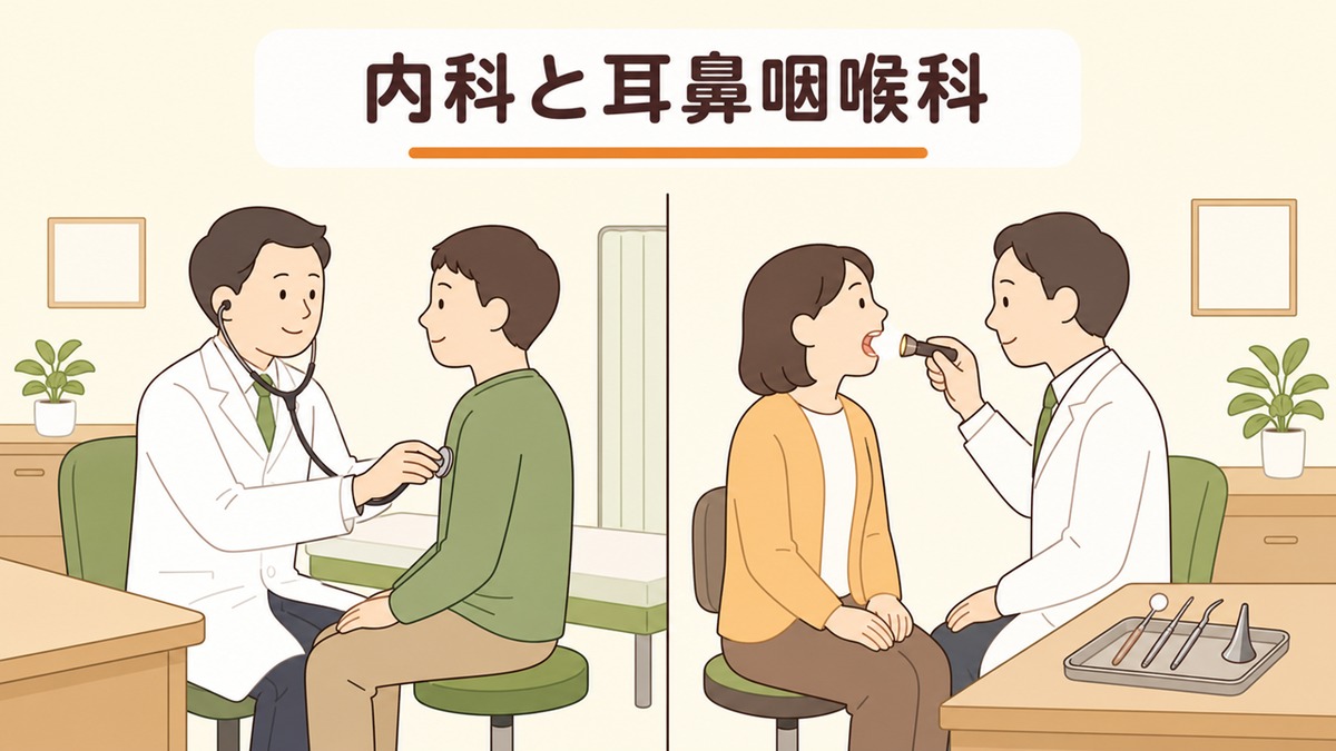 熱はないのに咳が止まらないときは何科？内科と耳鼻咽喉科(耳鼻科)