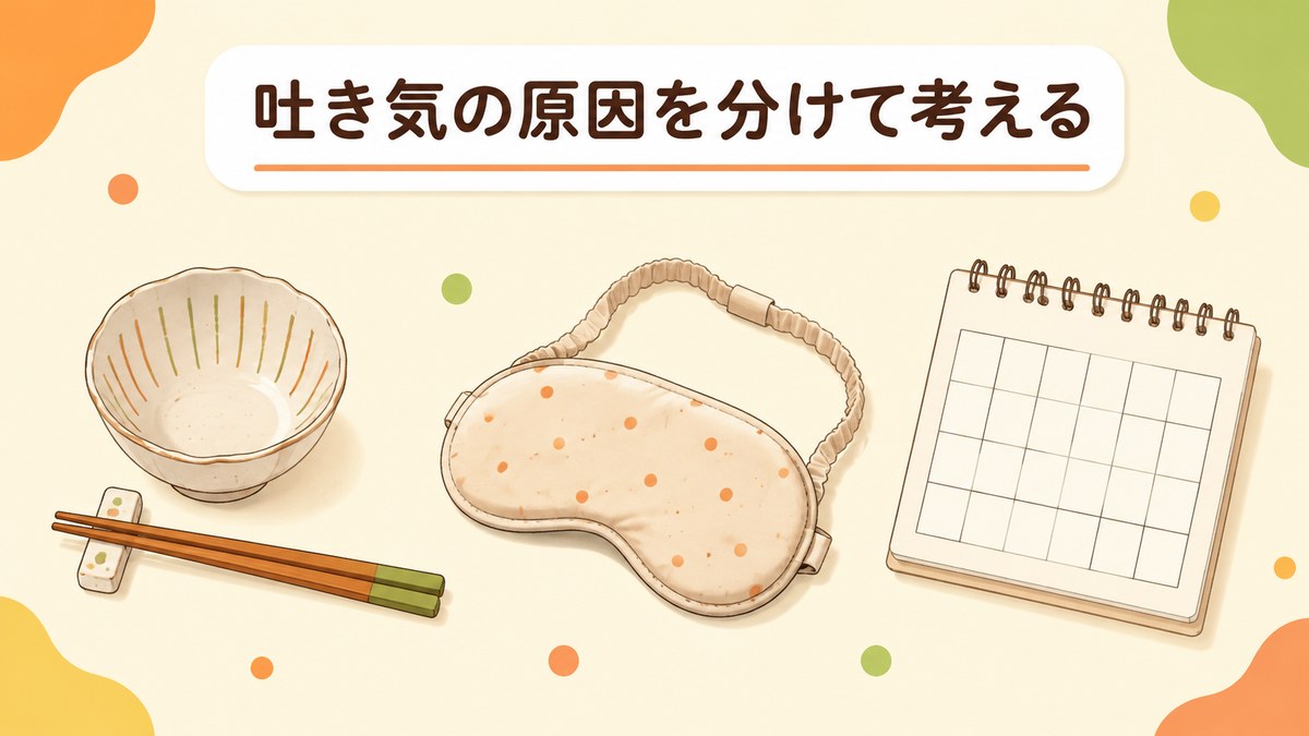 吐き気が続くときに考えられる原因