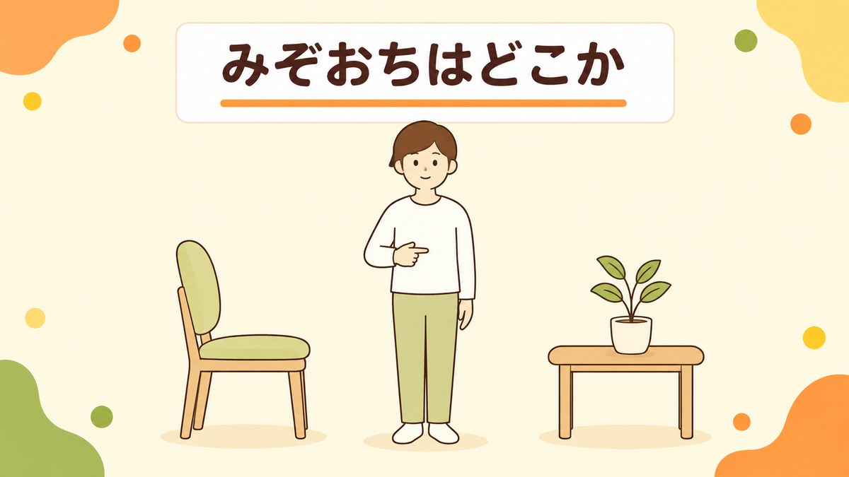 みぞおちはどこ？位置と奥にある臓器