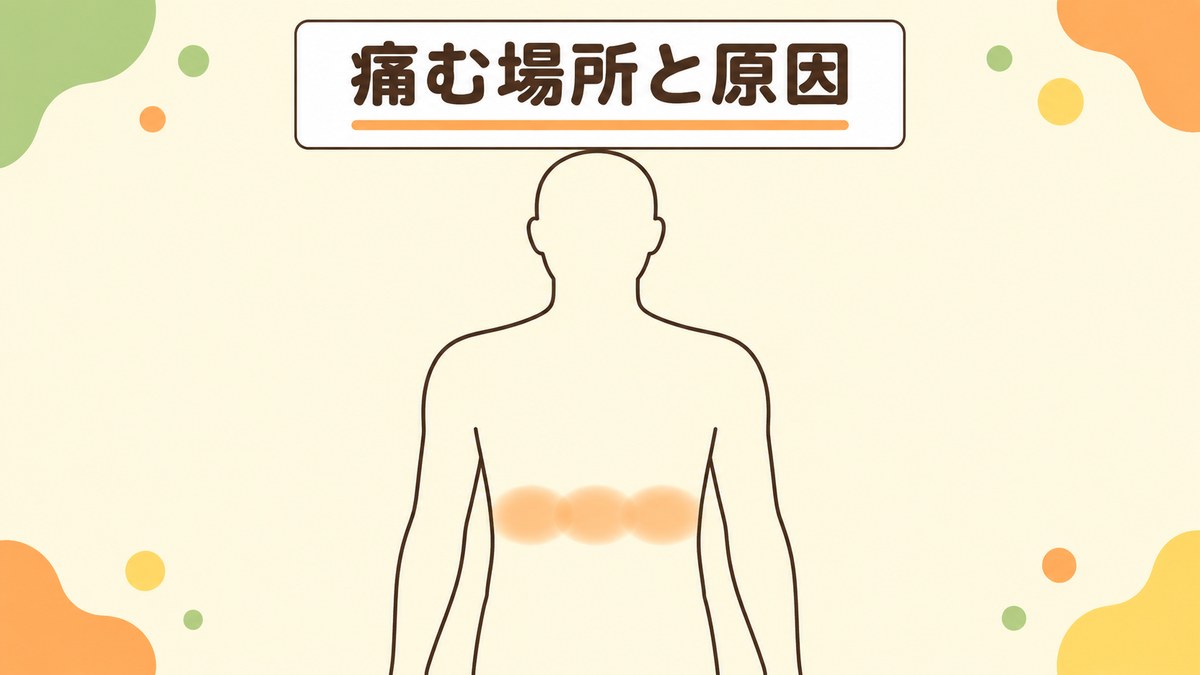 みぞおちの痛む場所で原因は分けられる？