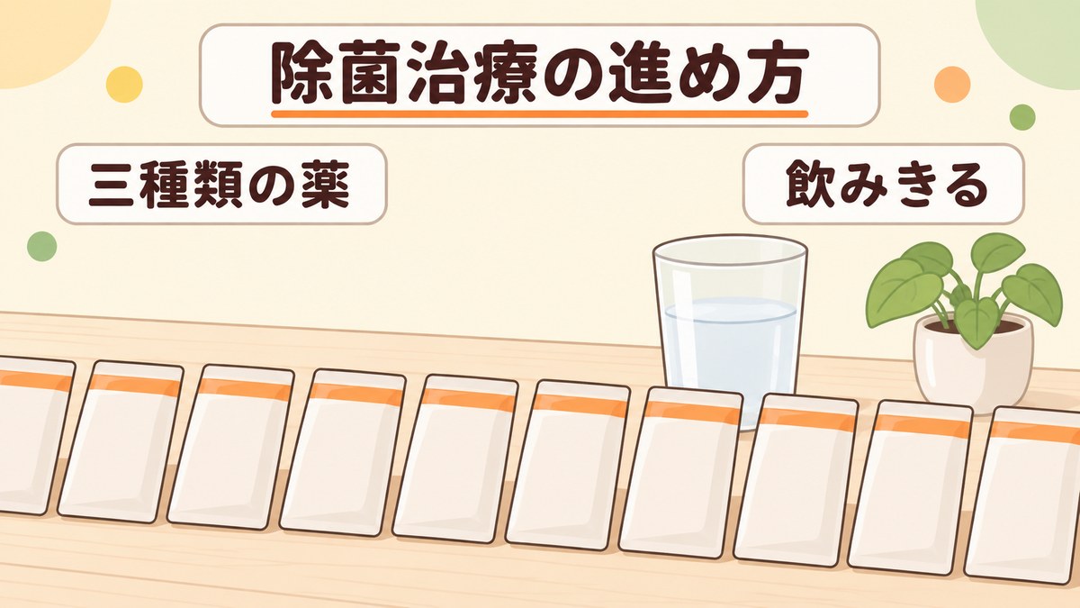 ピロリ菌の除菌治療の進め方