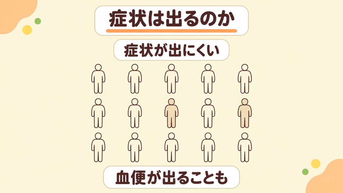 大腸ポリープで症状は出るのか？