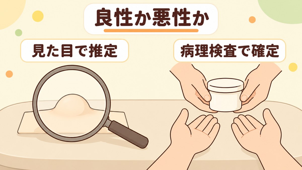 大腸ポリープは良性か悪性かを見た目で見分けられるのか？