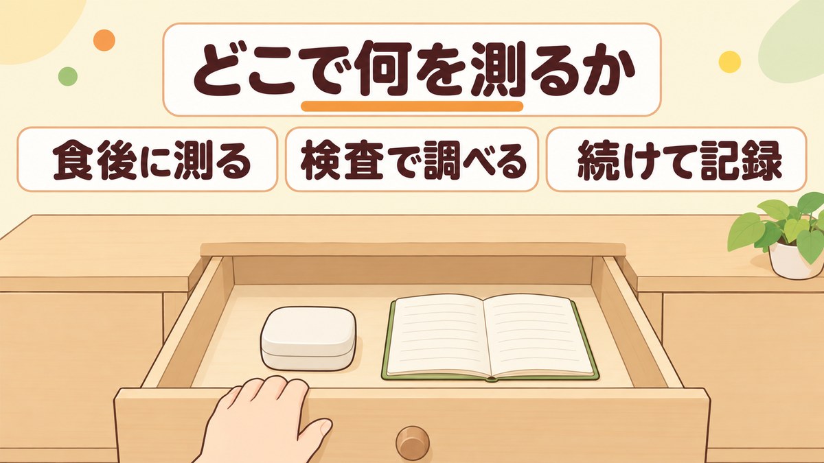 血糖値スパイクはどこで何を測れば分かるのか？