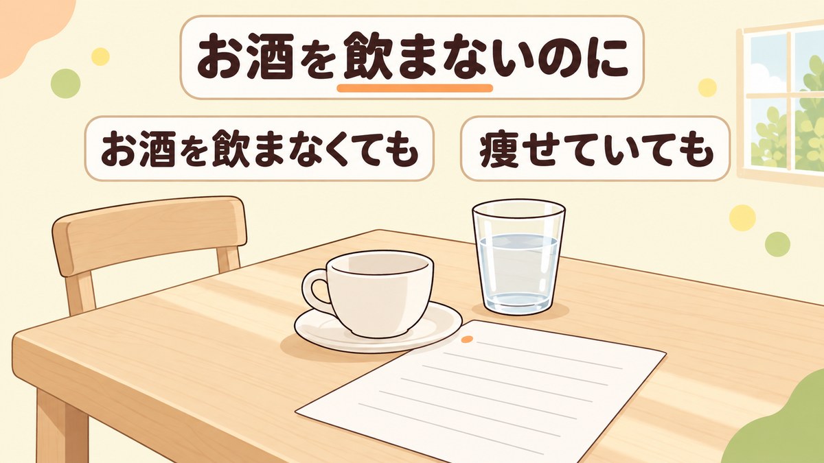 お酒を飲まないのに脂肪肝と言われるのはなぜ？
