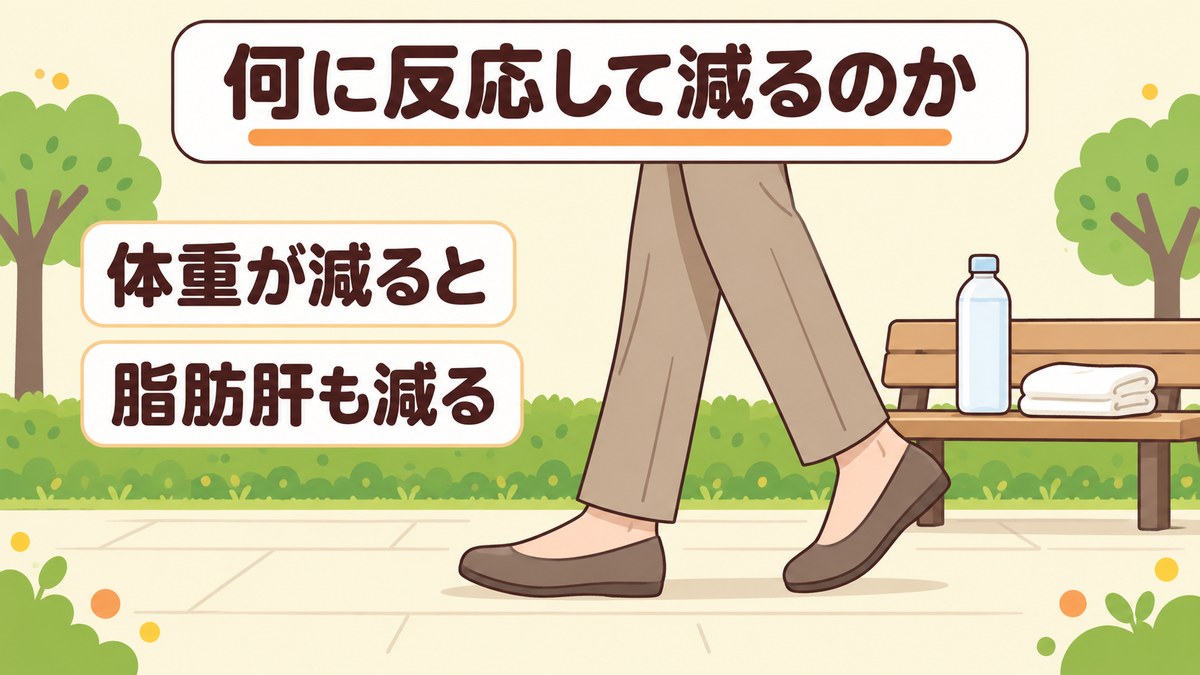 脂肪肝は何に反応して減るのか？