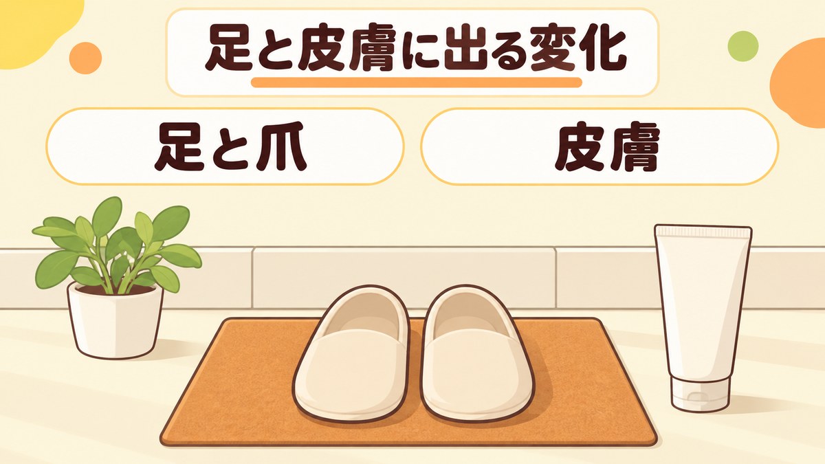糖尿病の初期症状として足や皮膚に出る変化