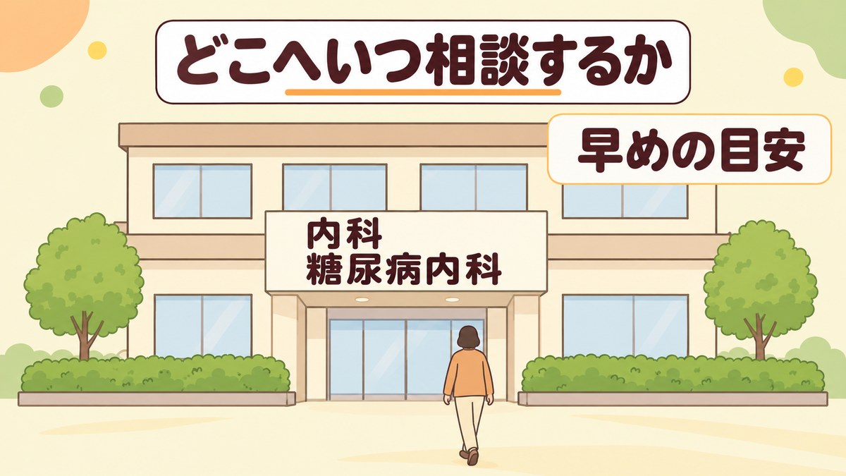 糖尿病の初期症状は何科を受診する?いつ行くかの目安