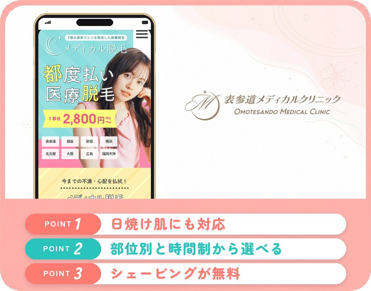 表参道メディカルクリニック広島院の特徴まとめ