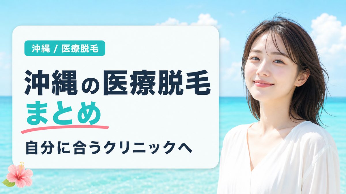 沖縄の医療脱毛おすすめクリニック【まとめ】