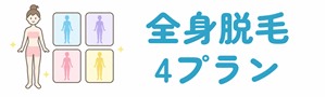 全身脱毛4プラン