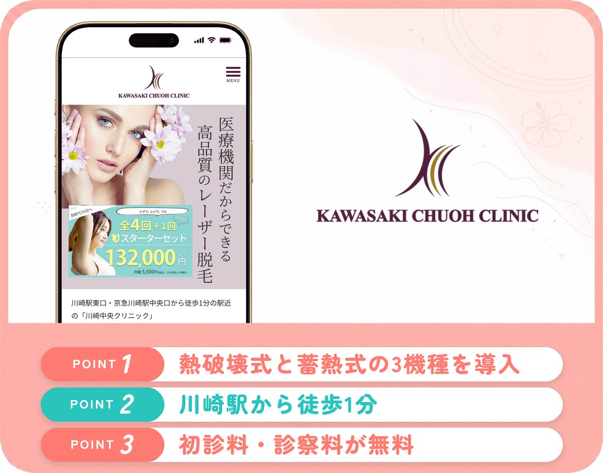 川崎中央クリニックの特徴まとめ