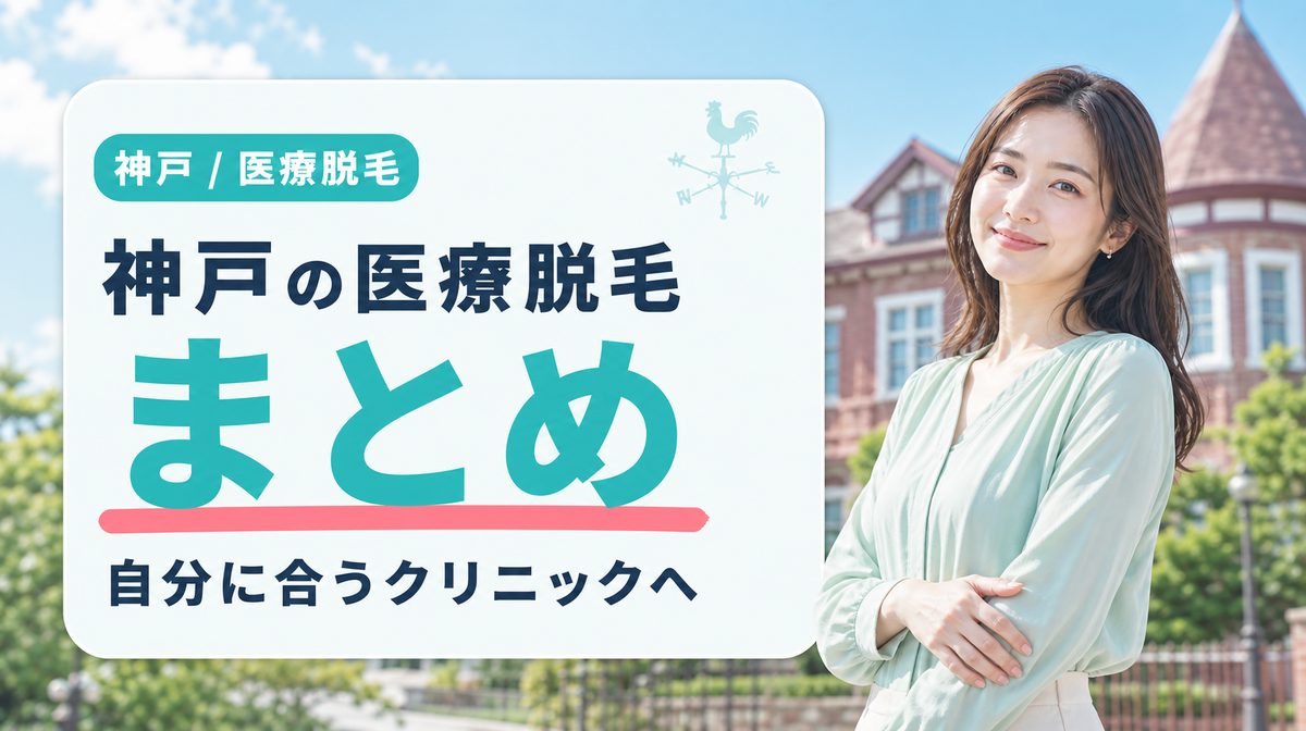 神戸でおすすめの医療脱毛クリニックまとめ