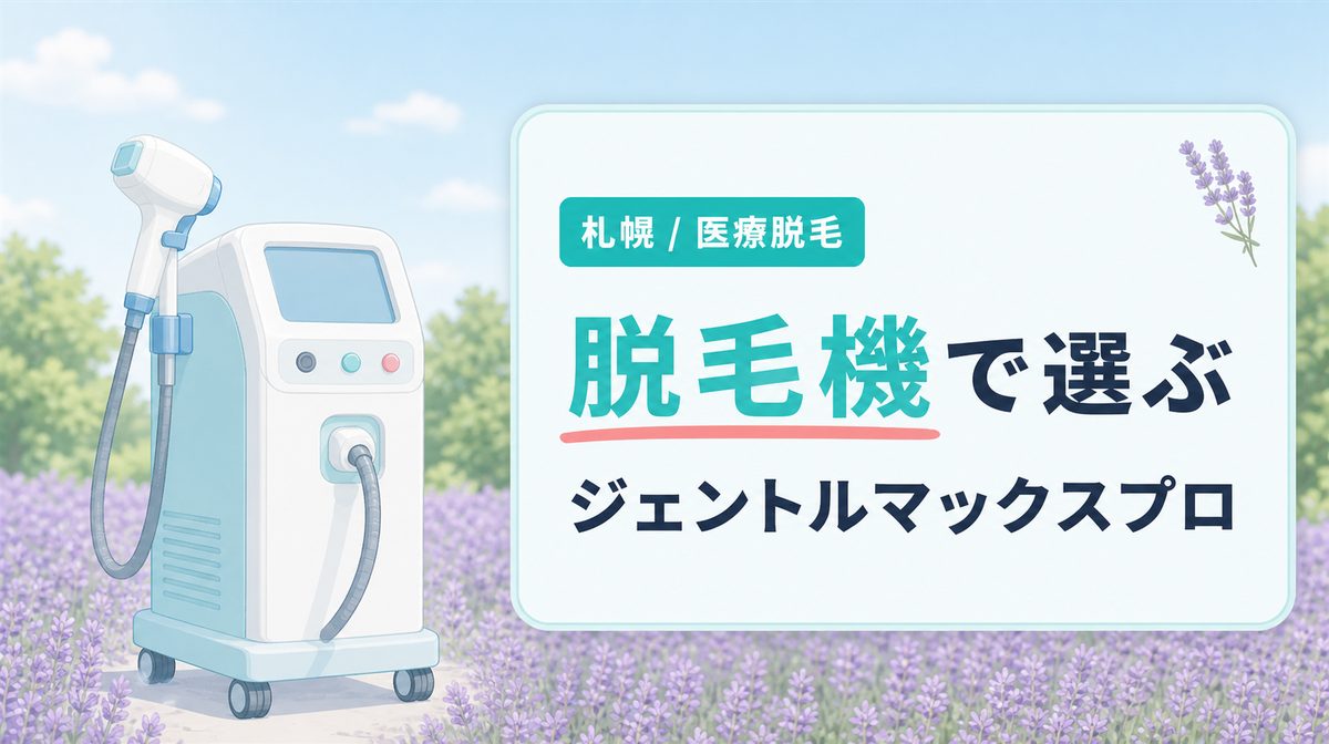 札幌でヤグレーザー搭載のジェントルマックスプロがある医療脱毛クリニック