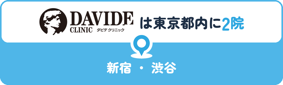 ダビデクリニックは東京都内に2院｜新宿・渋谷
