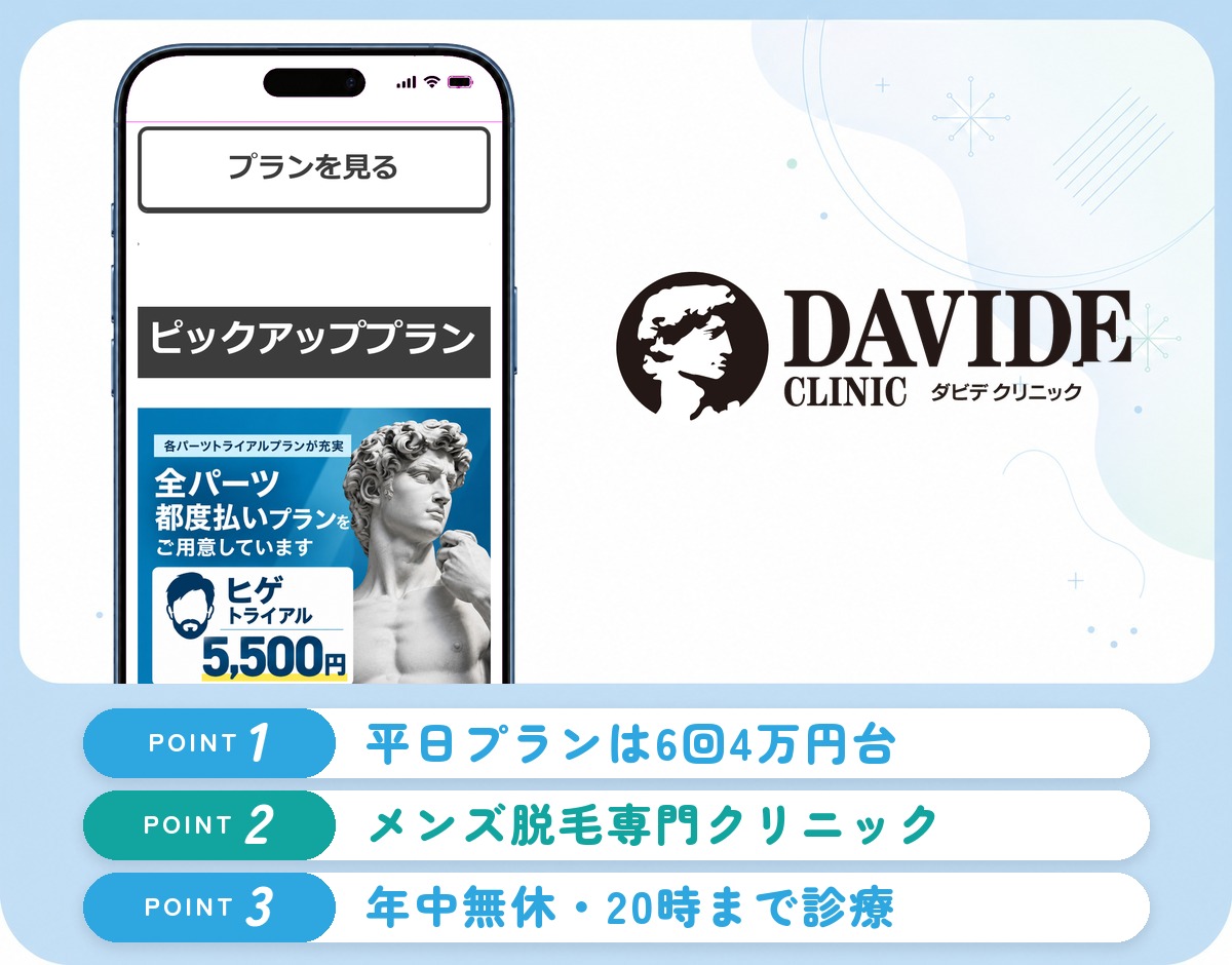 ダビデクリニックの特徴まとめ