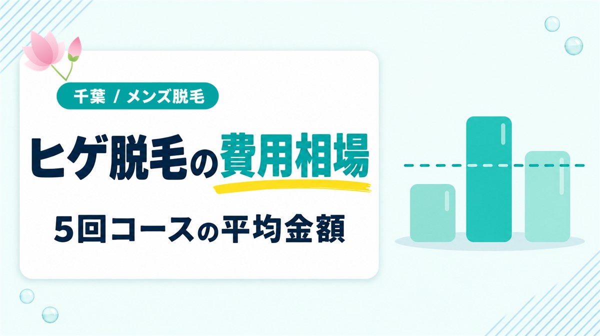 千葉で髭の医療脱毛にかかる平均金額と費用相場