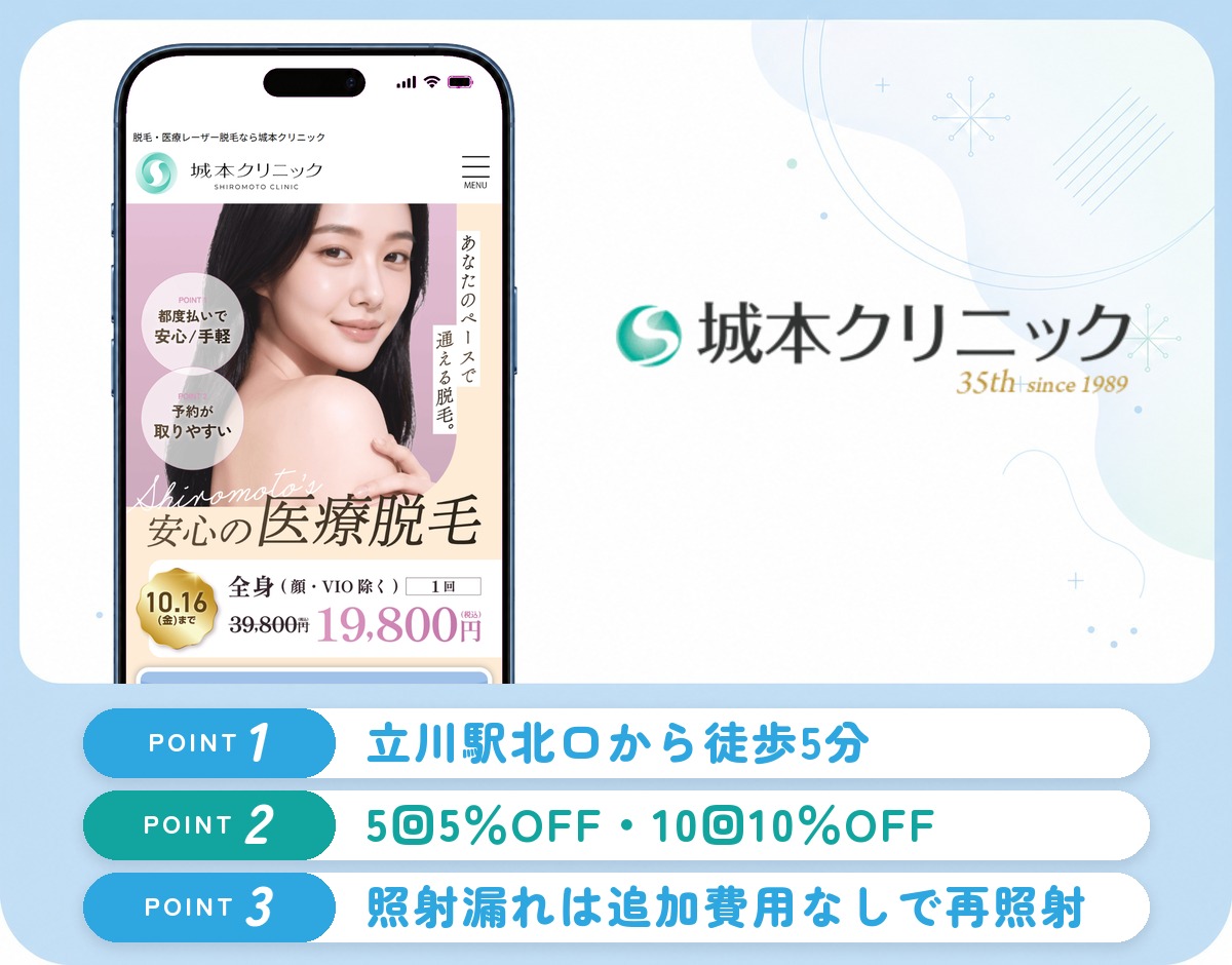 城本クリニックの特徴まとめ