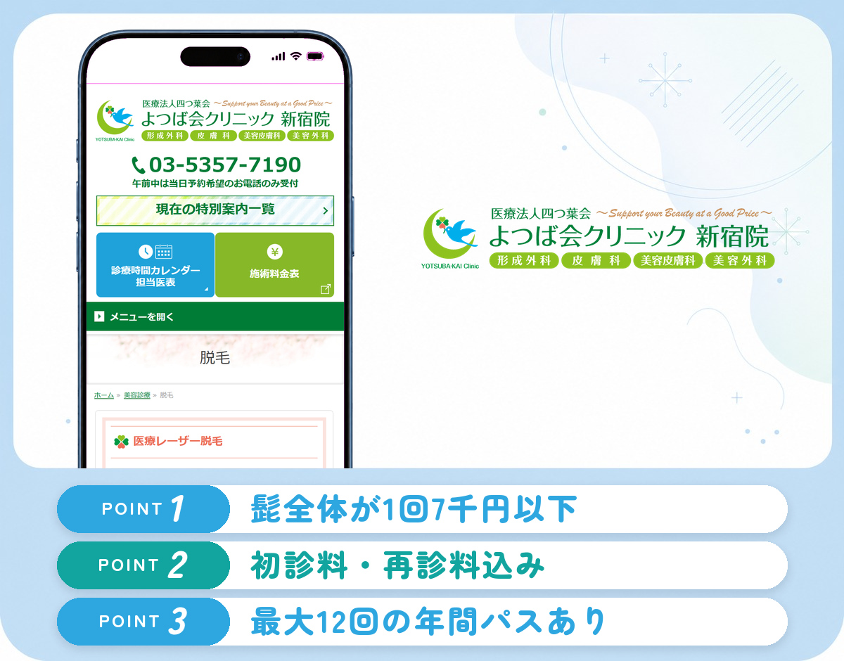 よつば会クリニックの特徴まとめ